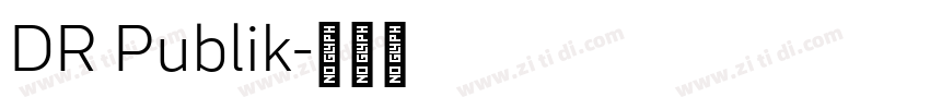 DR Publik字体转换